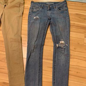 Extra Long (36" inseam) slim straight leg jeans
